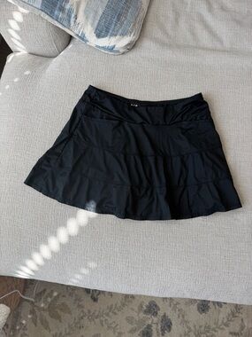 Tail Black Circle Skirt for Women